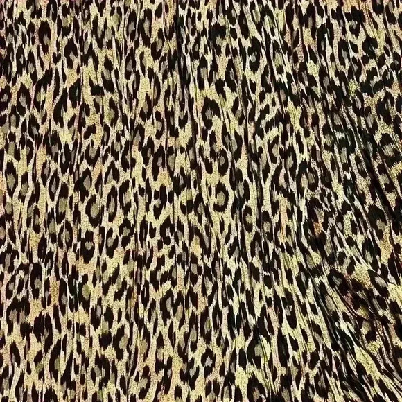 Vintage 90s Stonebridge Women's Animal Print Crinkled Maxi Skirt - Size P/S - Picture 3 of 5